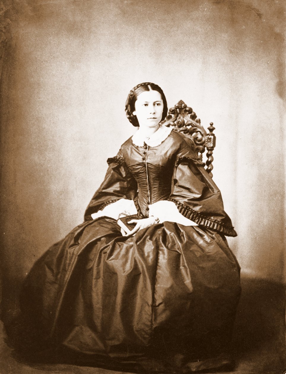 Portret Clary Schumanna (1819 - 1896), żony Roberta Schumanna. autorstwa Unknown photographer