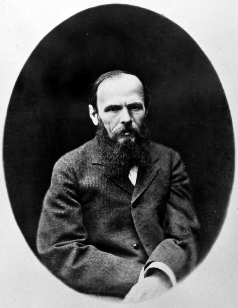 Portret Dostojewskiego w medalionie. autorstwa Unknown photographer