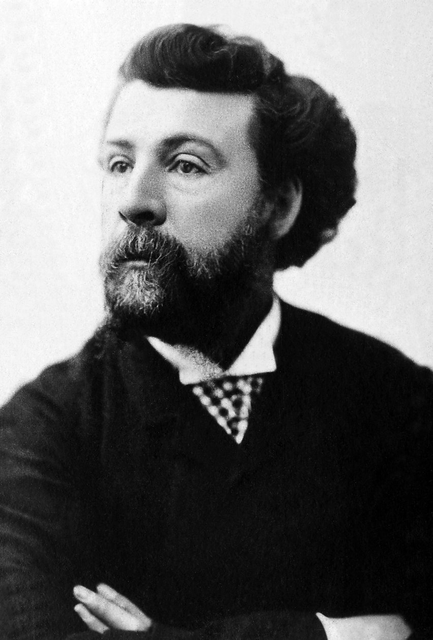 Portret Edouarda Paillerona (1834-1899), francuskiego poety i dramaturga. autorstwa Unknown photographer