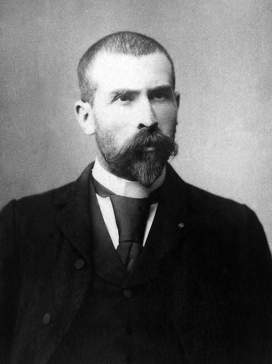 Portret Emile Roux (1853-1933), francuskiego lekarza i biologa. autorstwa Unknown photographer