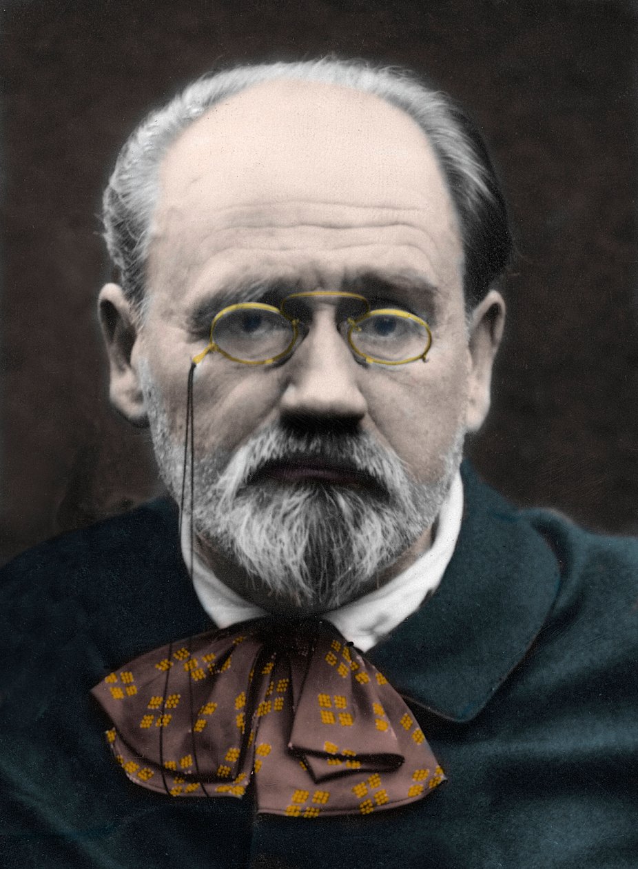 Portret Emila Zoli z lat 90. XIX wieku. autorstwa Unknown photographer