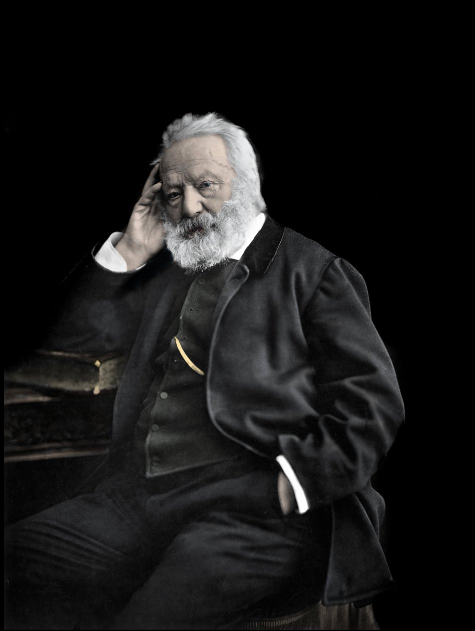 Portret angielskiego pisarza Victora Hugo C1880 autorstwa Unknown photographer