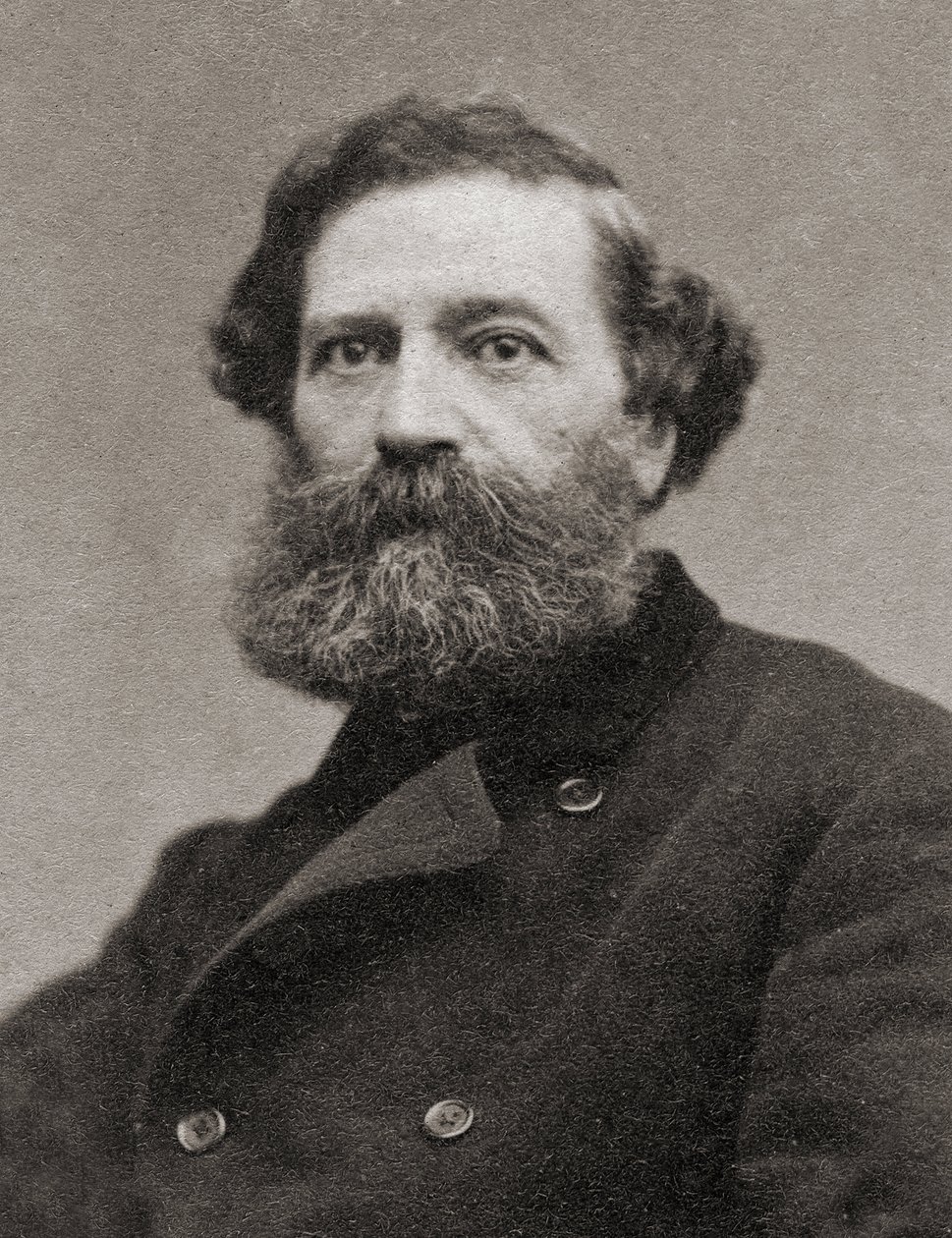 Portret Feliksa Pyata (1810-1889) francuskiego pisarza, dziennikarza i polityka autorstwa Unknown photographer