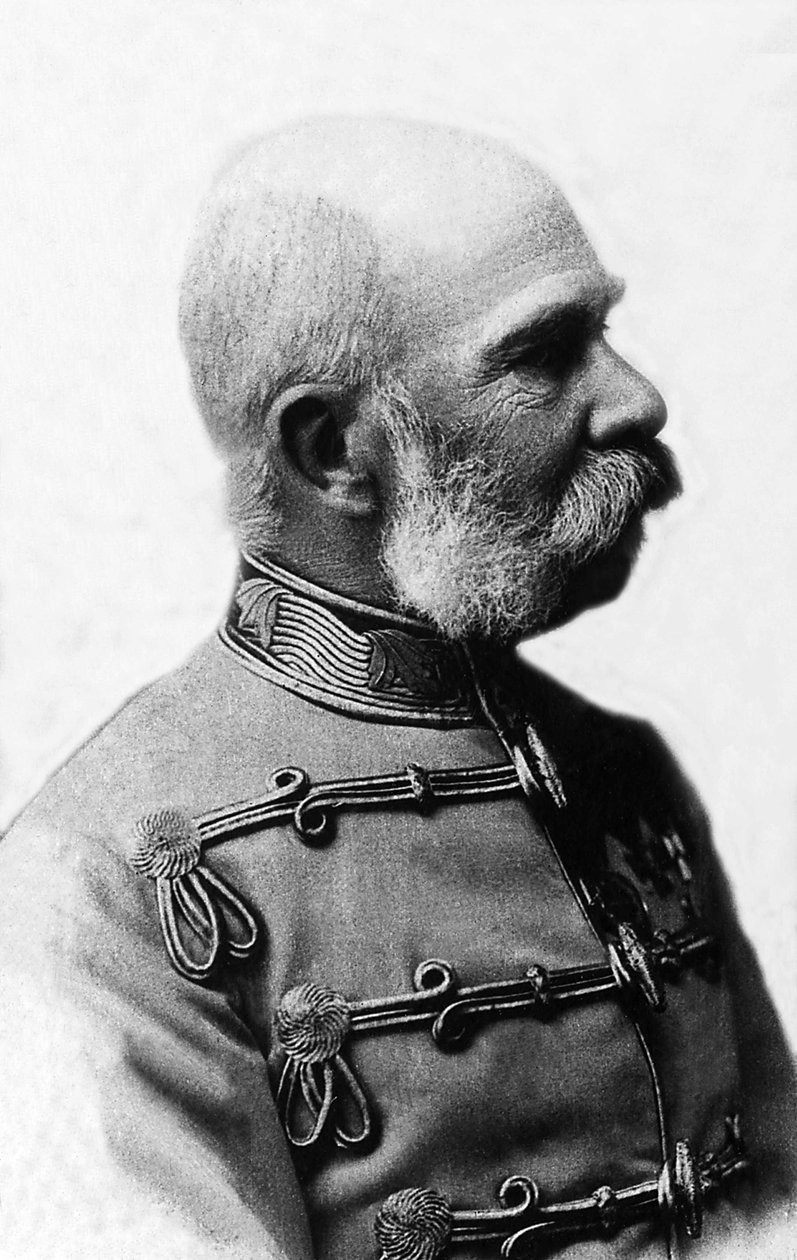 Portret Francois-Joseph (Francois Joseph) I Austrii (1830-1916), cesarza Austrii od 1848 do 1916, króla Czech i Węgier od 1867 do 1916. autorstwa Unknown photographer