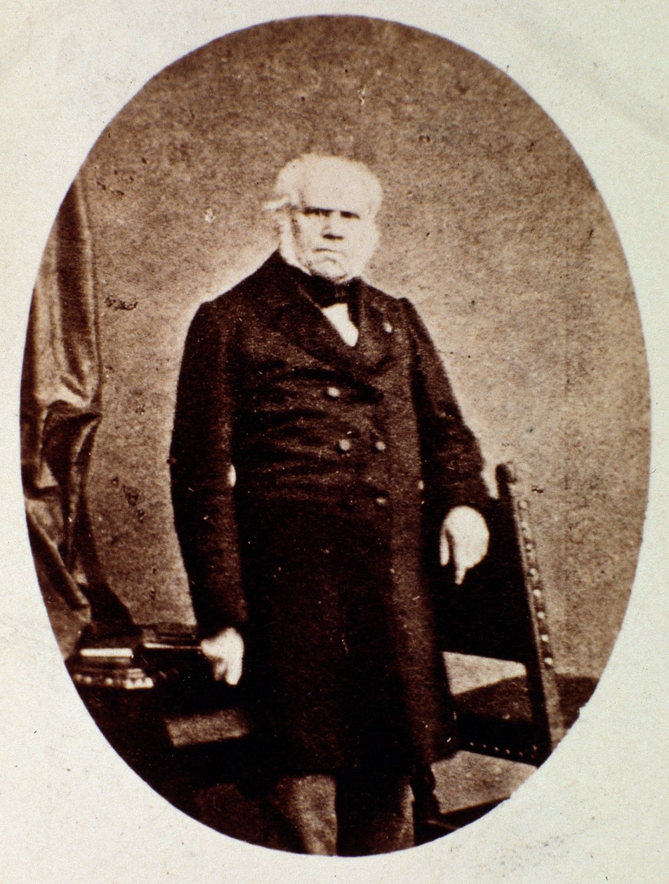 Portret Francois Joseph (Francois-Joseph) Fetis (1794-1871) Belgijski muzykolog, kompozytor, krytyk i pedagog Photograph. 19 wiek. Bolonia, civico museo musico autorstwa Unknown photographer
