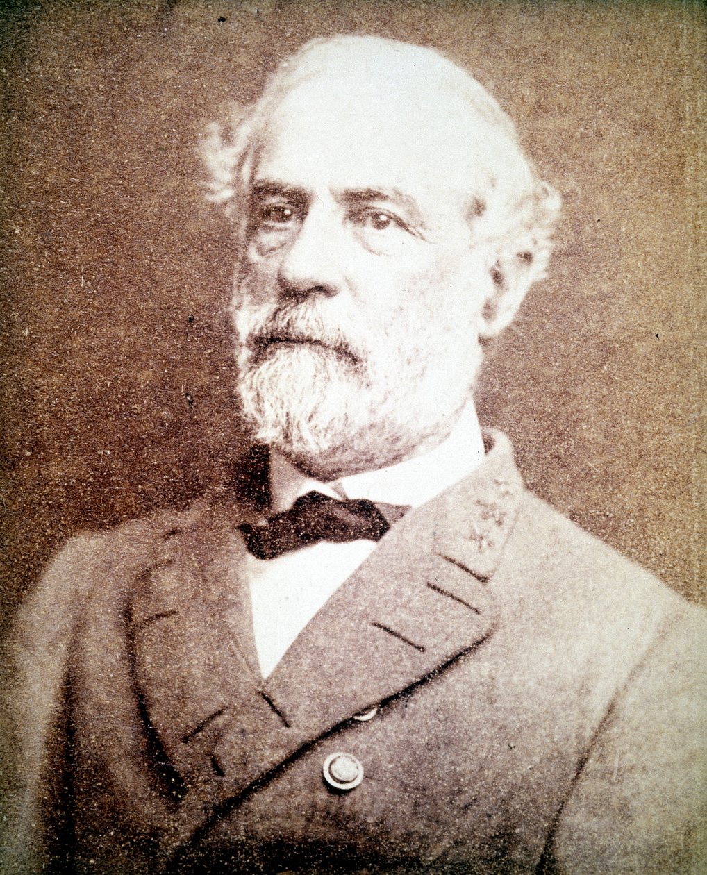 Portret generała Lee (1807 - 1870), który brał udział w wojnie domowej, dowodząc Łzą Północnej Wirginii. autorstwa Unknown photographer