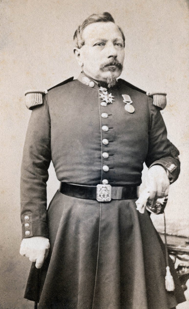 Portret generała Plombina XIX-wieczna fotografia autorstwa Unknown photographer