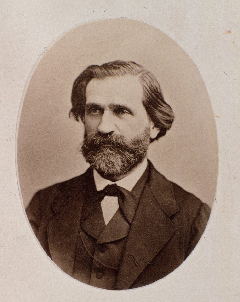 Portret Giuseppe Verdiego (zdjęcie czarno-białe) autorstwa Unknown photographer