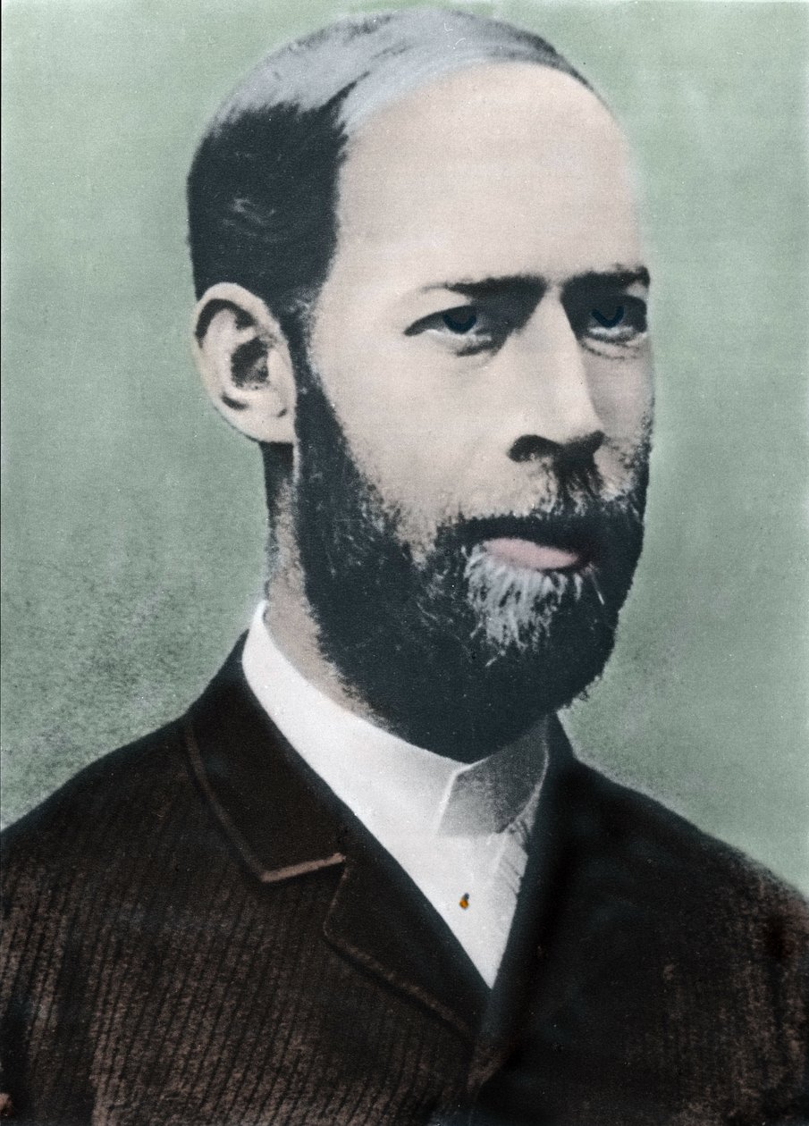 Portret Heinricha Hertza autorstwa Unknown photographer