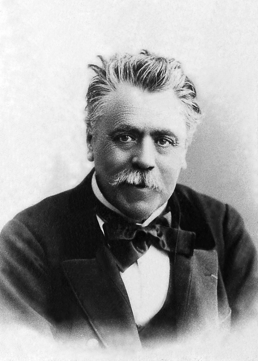 Portret Henri Francois Becque (1837-1899), francuskiego pisarza. autorstwa Unknown photographer