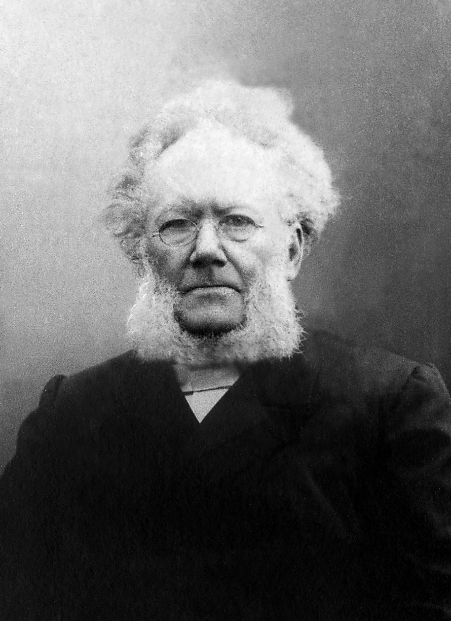 Portret Henrika (Henri) Johana Ibsena (1828-1906), norweskiego dramaturga. autorstwa Unknown photographer