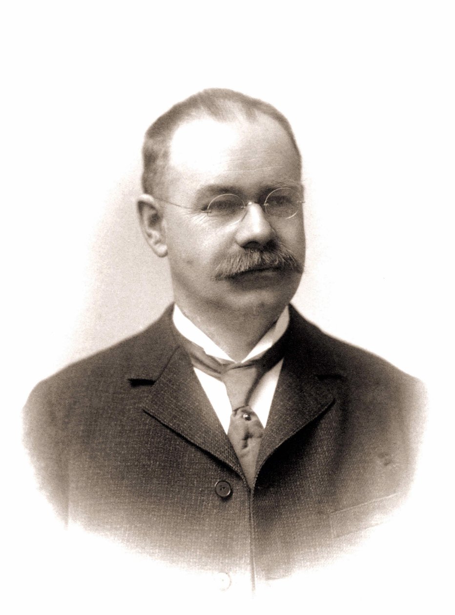 Portret Hermanna Holleritha (1860-1929), amerykańskiego statystyka. autorstwa Unknown photographer
