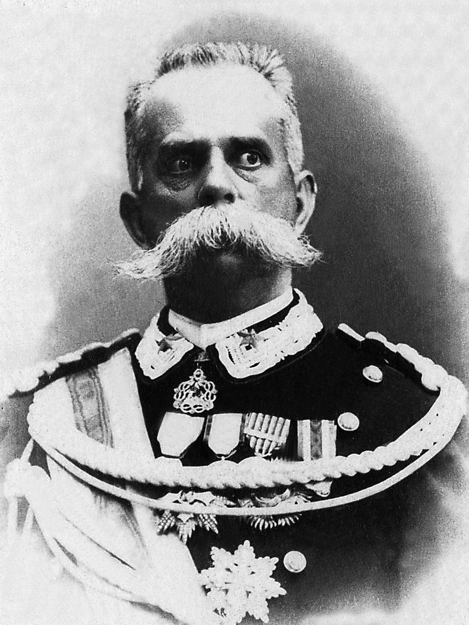 Portret Humberta I (1844-1900), króla Włoch od 1878 do 1900, został zamordowany przez anarchistę Bresci. autorstwa Unknown photographer