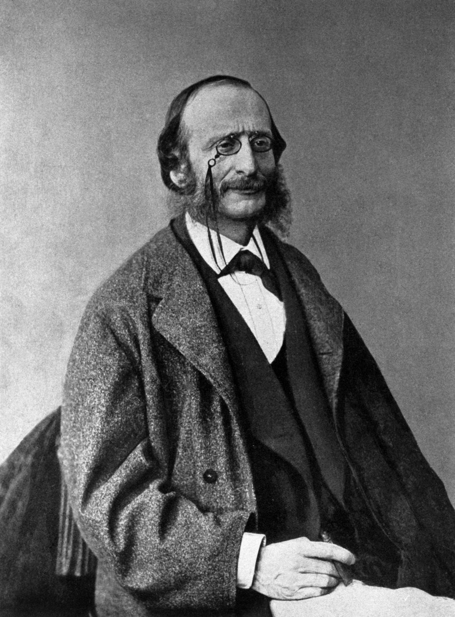 Portret Jacquesa Offenbacha (1819-1880), niemieckiego kompozytora, naturalizującego francuskiego. autorstwa Unknown photographer