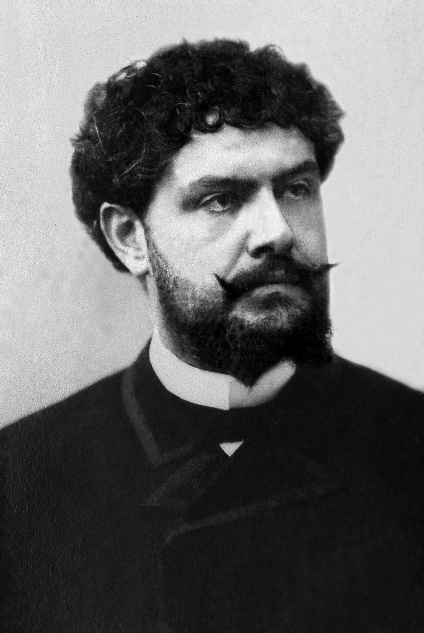 Portret Jeana Richepina (1849-1926), francuskiego poety, pisarza i powieściopisarza. autorstwa Unknown photographer