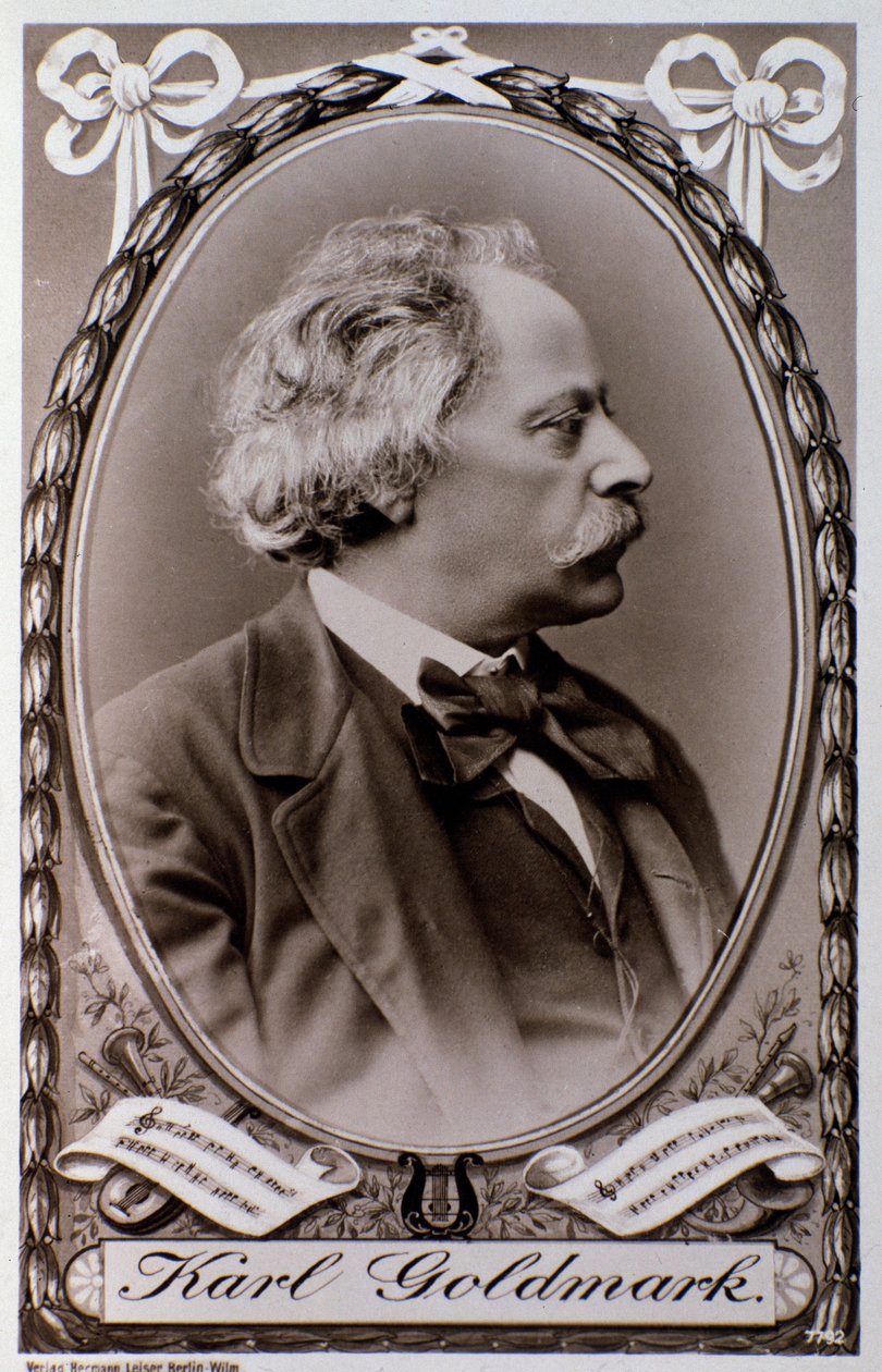 Portret Karoly Goldmark (lub Karl) (1830-1915) węgierskiego kompozytora Photograph. 19 wiek. Bolonia, civico Museo Museo autorstwa Unknown photographer