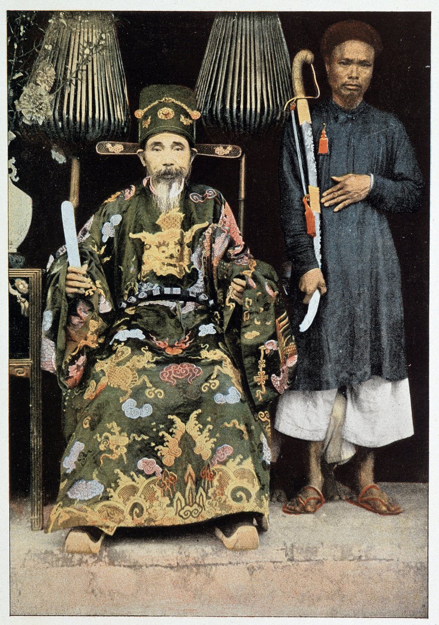 Portret Kinh Luoc (wicekróla) Tonkina, koniec XIX wieku. autorstwa Unknown photographer