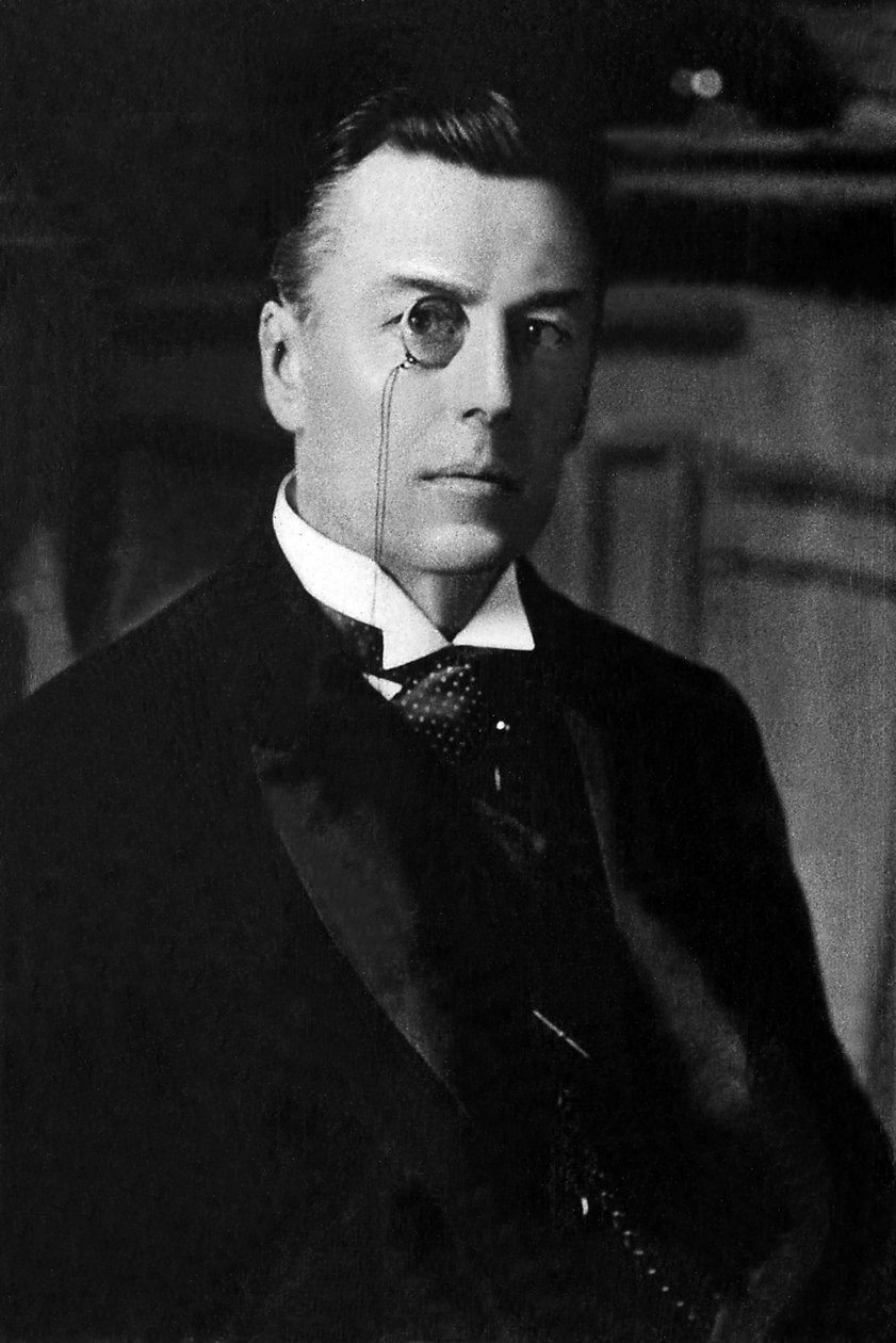 Portret lorda Josepha Chamberlaina (1836-1914), brytyjskiego polityka. autorstwa Unknown photographer