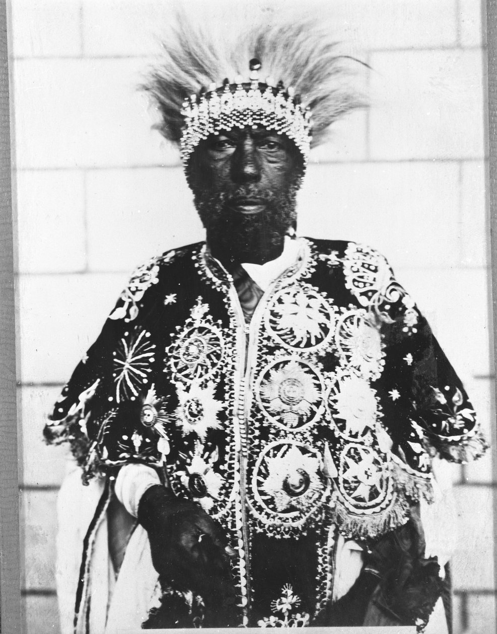 Portret Menelika II (1844 - 1913) króla Etiopii. autorstwa Unknown photographer