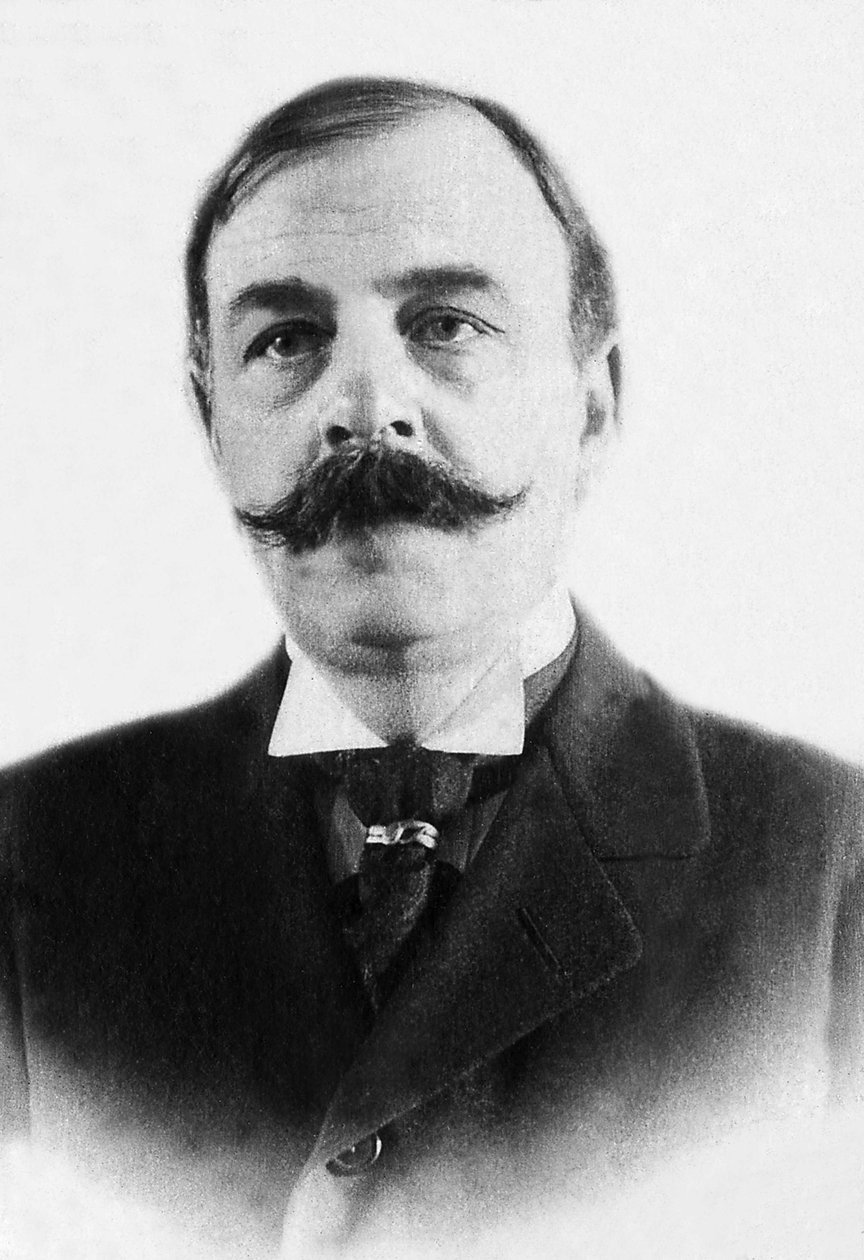 Portret Octave Mirbeau (1848-1917), francuskiego pisarza powieściopisarza. autorstwa Unknown photographer