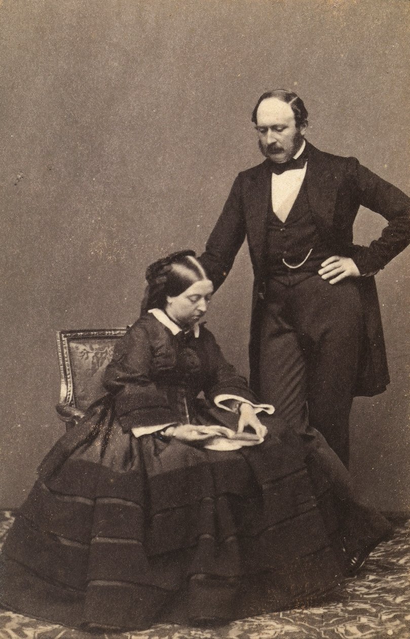 Portret królowej Wiktorii i księcia Alberta z Saksonii-Coburg-Gotha autorstwa Unknown photographer