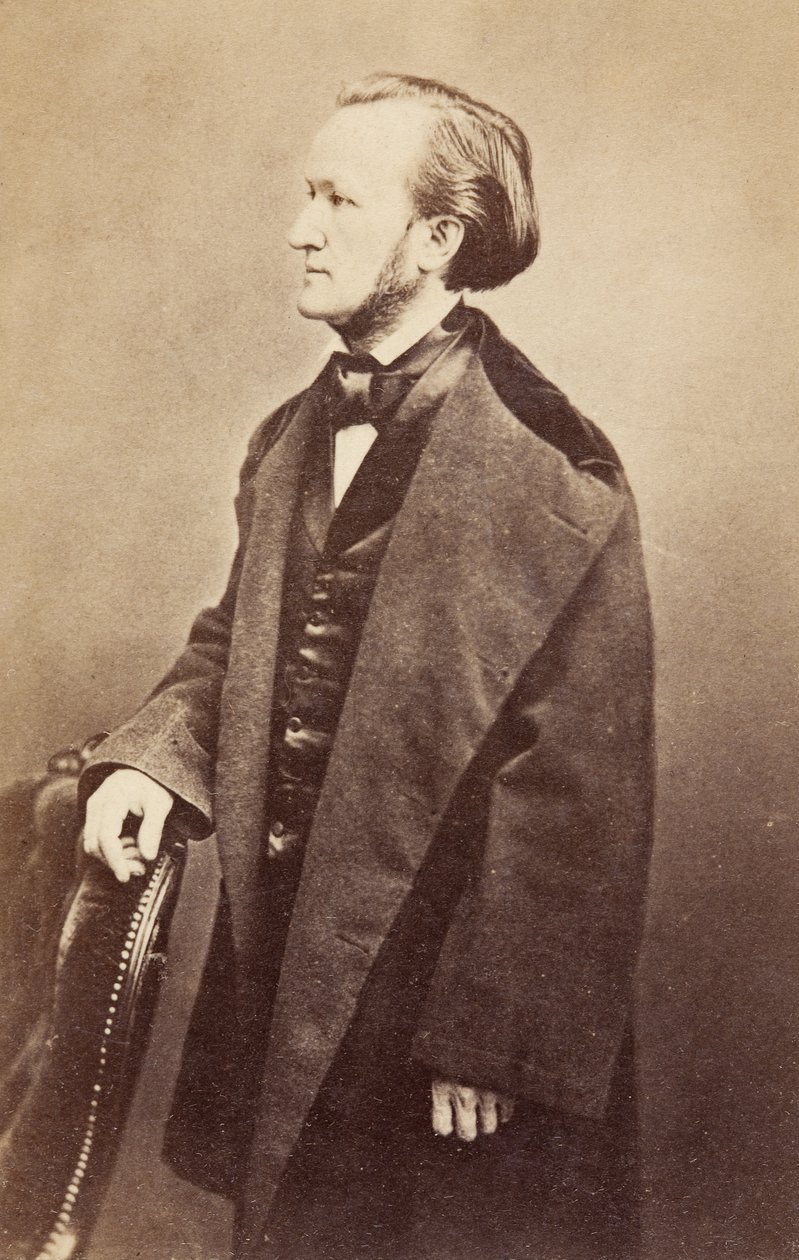 Portret Ryszarda Wagnera, ok. 1860 r. (zdjęcie czarno-białe) autorstwa Unknown photographer