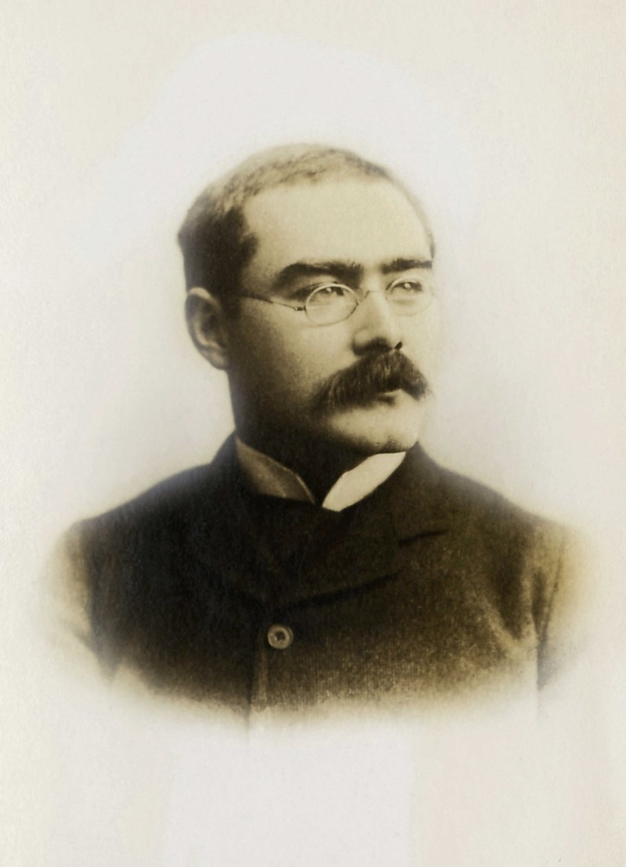 Portret Rudyarda Kiplinga (1865-1936), angielskiego pisarza. autorstwa Unknown photographer