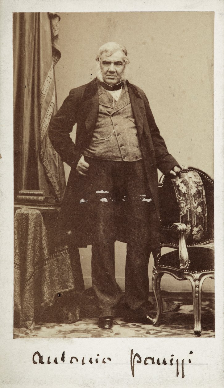 Portret senatora Antonio Panizziego (1797-1879), dyrektora Biblioteki Muzeum Brytyjskiego autorstwa Unknown photographer