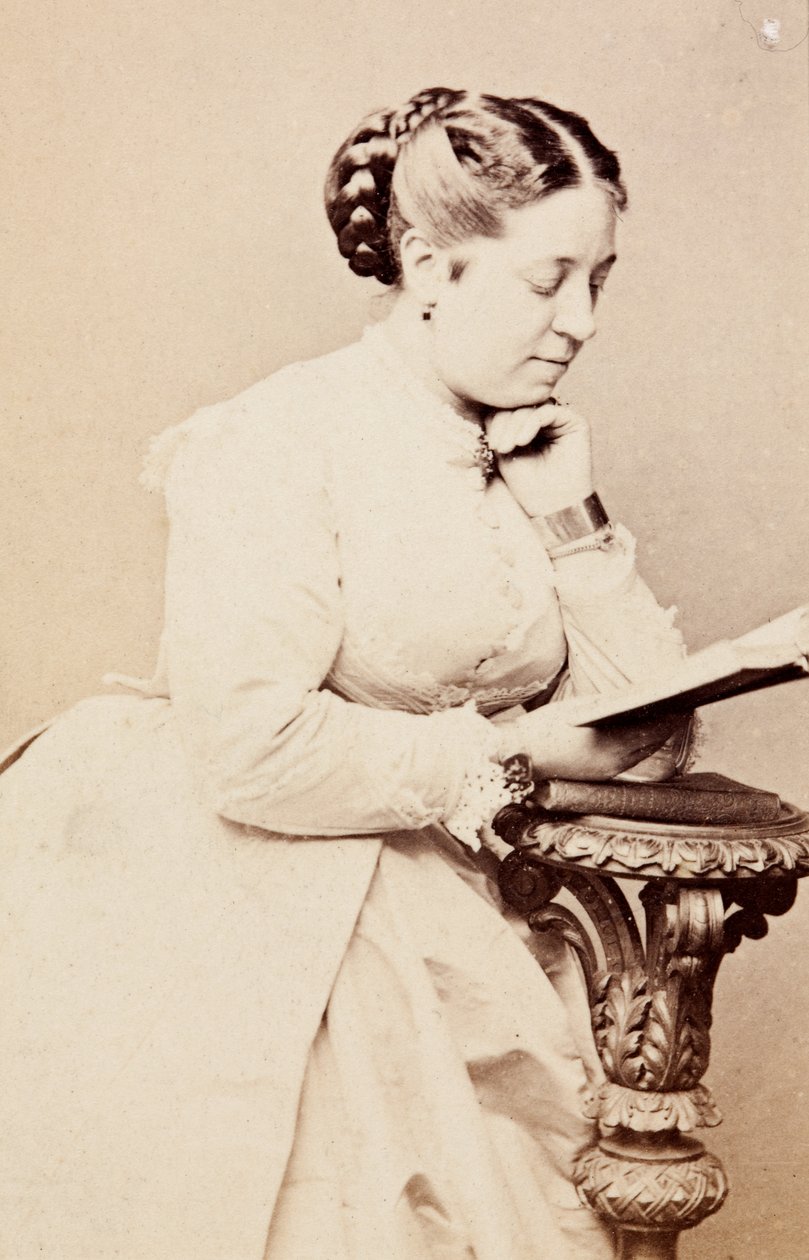 Portret Therese Tietjens, ok. 1860 r. (zdjęcie czarno-białe) autorstwa Unknown photographer