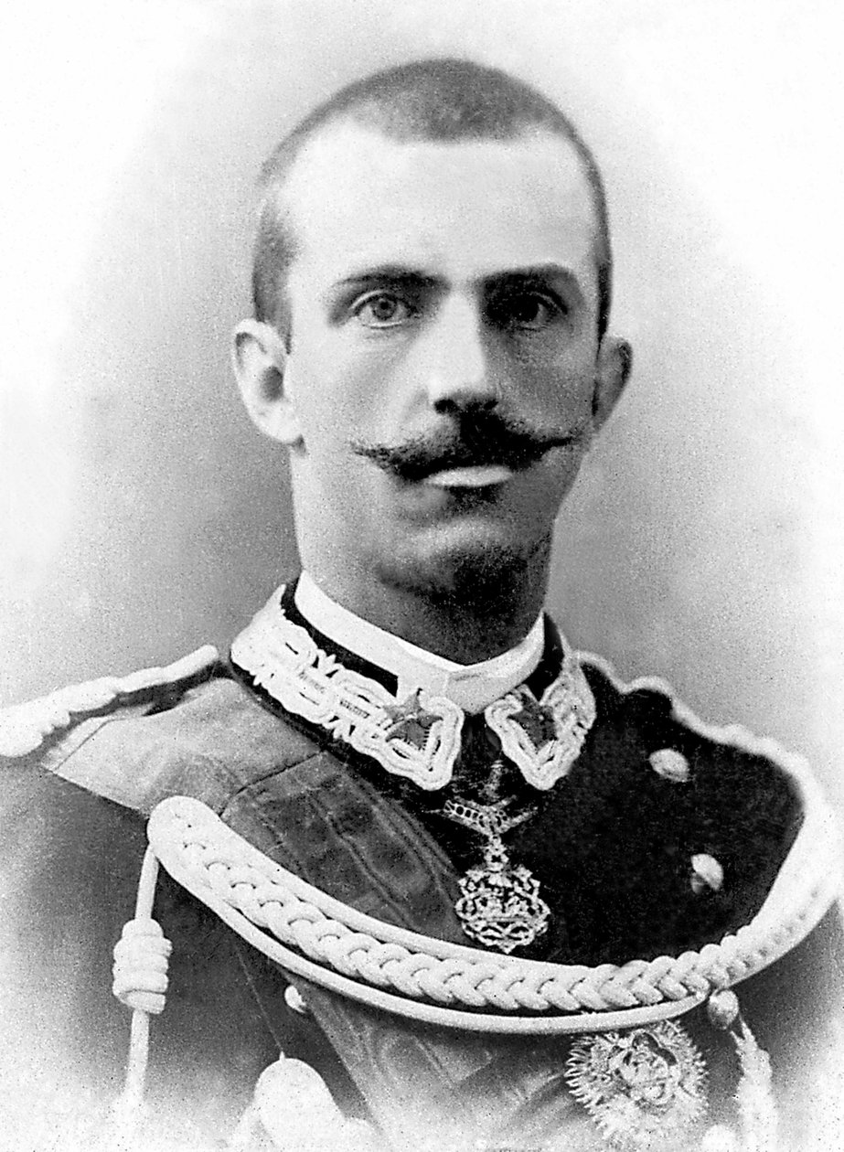 Portret Wiktora Emanuela III Włoch (Victor-Emmanuel) (Vittorio Emanuele) (1869-1947), króla Włoch od 1900 roku do jego abdykacji w 1946 roku. autorstwa Unknown photographer