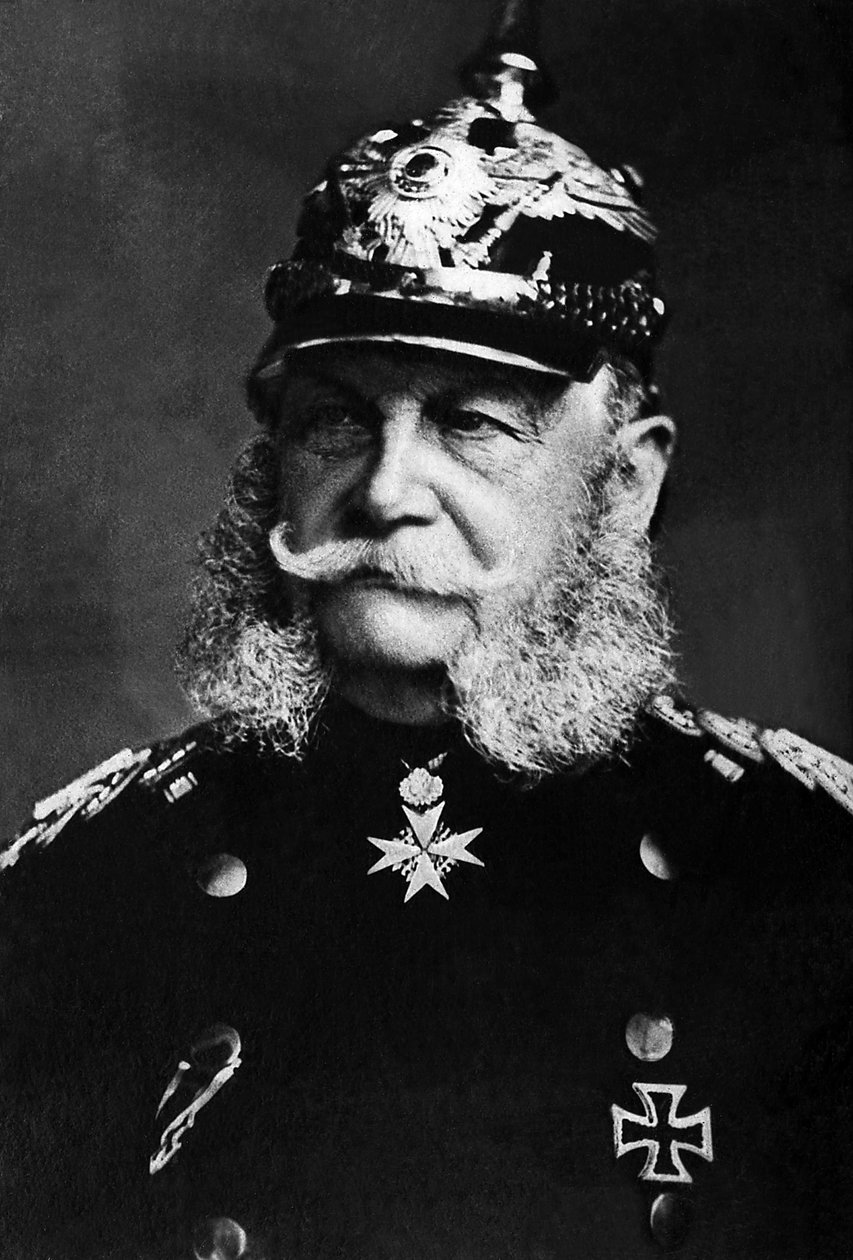 Portret Wilhelma I (1797-1888), króla Prus w latach 1861-1888, cesarza Niemiec w latach 1871-1888. autorstwa Unknown photographer