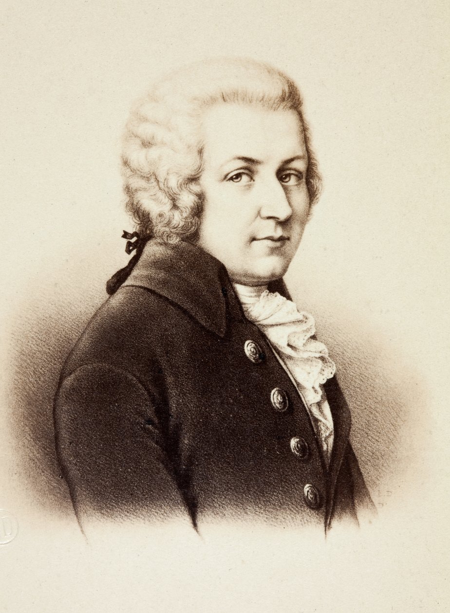 Muotokuva Wolfgang Amadeus Mozartpolishista autorstwa Unknown photographer