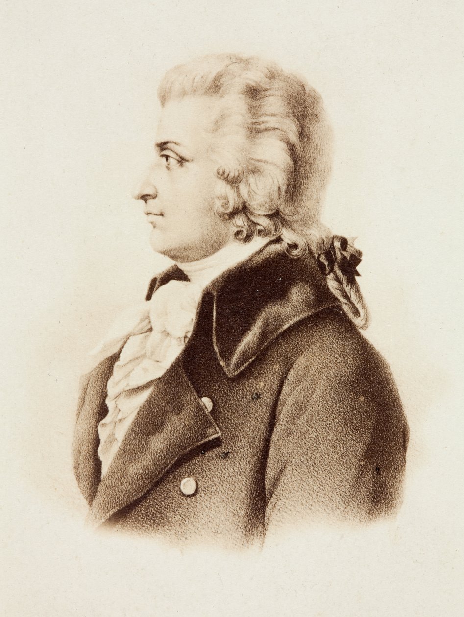 Portret Wolfganga Amadeusza Mozarta autorstwa Unknown photographer