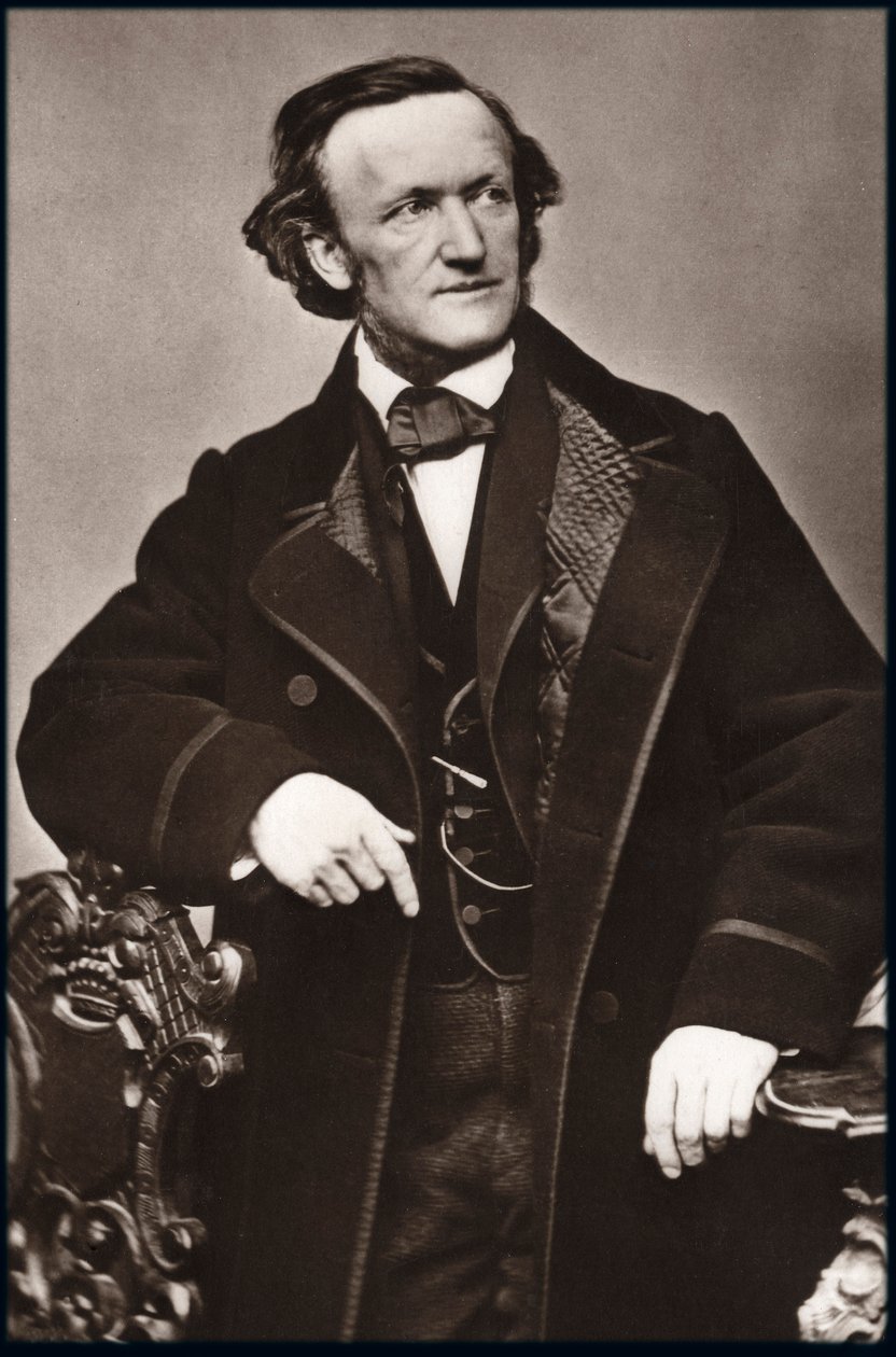Portret kompozytora Ryszarda Wagnera (1813-1883) - Portret Ryszarda Wagnera (1813-1883), niemieckiego kompozytora. autorstwa Unknown photographer