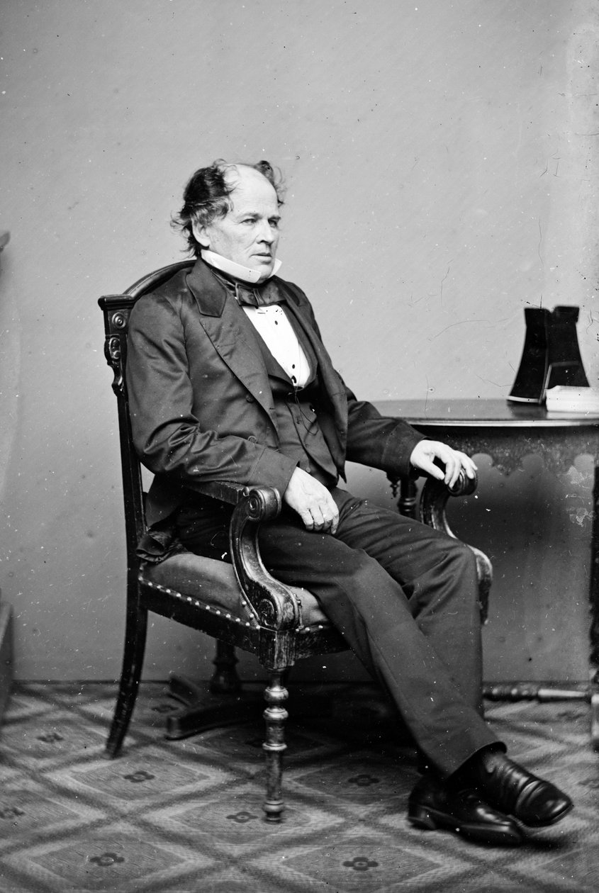 Portret amerykańskiego meteorologa i oceanografa Matthew Fontaine Maury (1806-1873) Lata 1860 autorstwa Unknown photographer