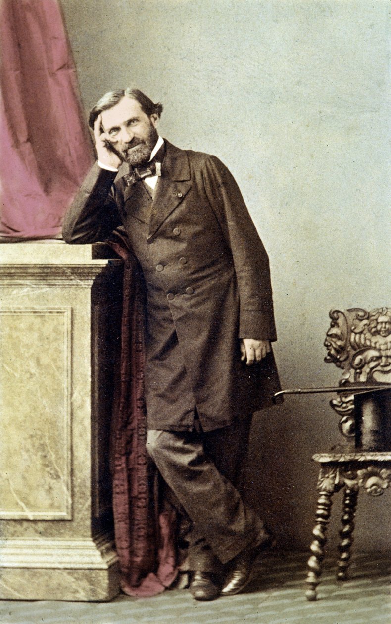 Portret włoskiego kompozytora Giuseppe Verdiego (1813 - 1901). autorstwa Unknown photographer