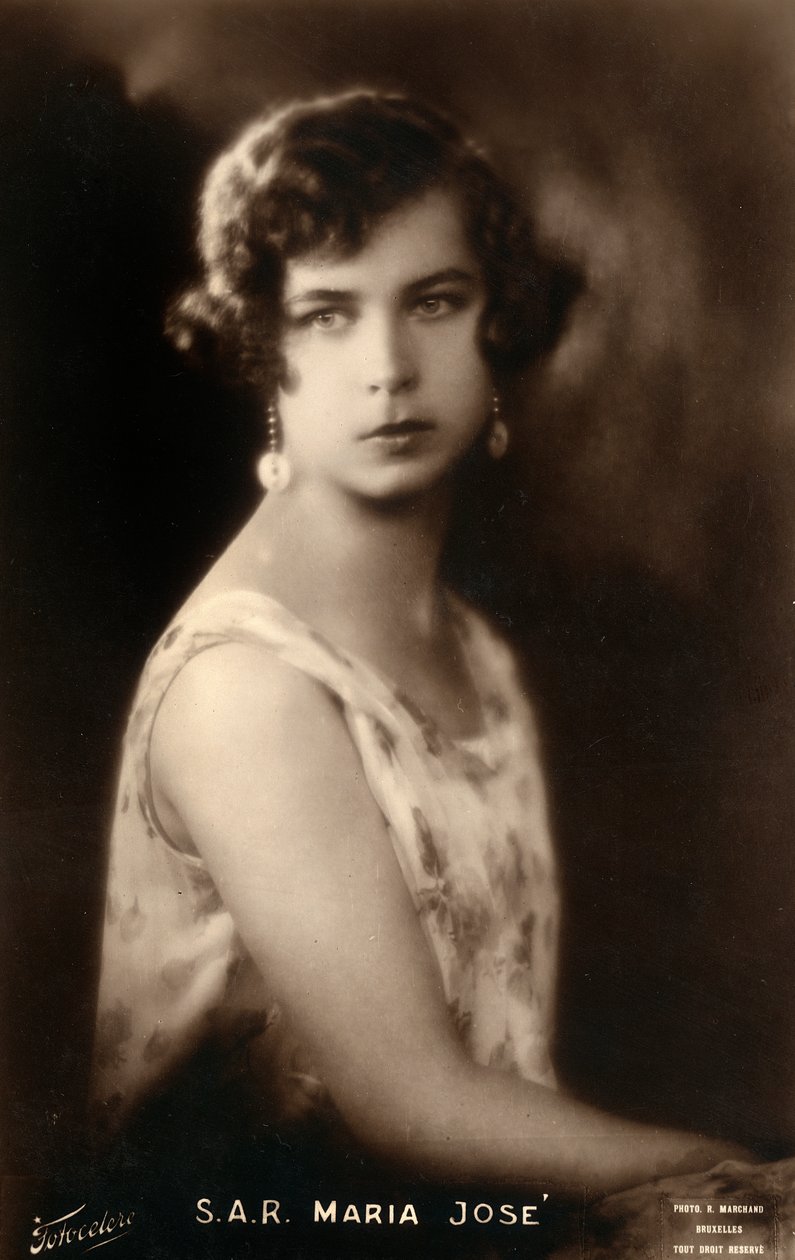 Księżniczka Maria Jose (1906-2001) autorstwa Unknown photographer