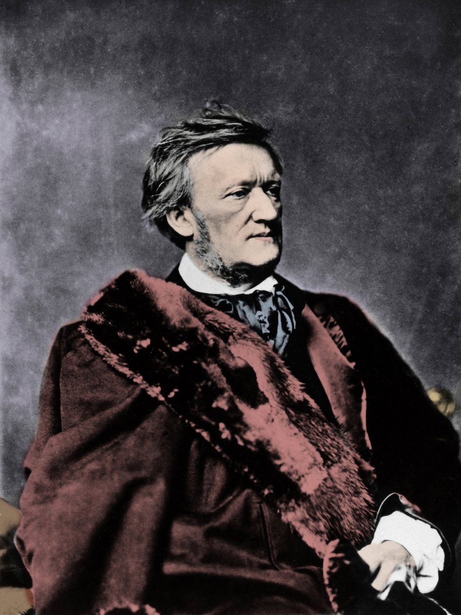RICHARD WAGNER (1813-1883) Niemiecki kompozytor - Zdjęcie portretowe autorstwa Unknown photographer