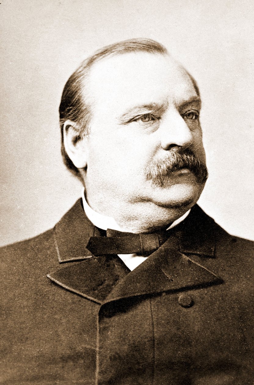 Stephen Crover Cleveland (1837-1908), prezydent Stanów Zjednoczonych. autorstwa Unknown photographer