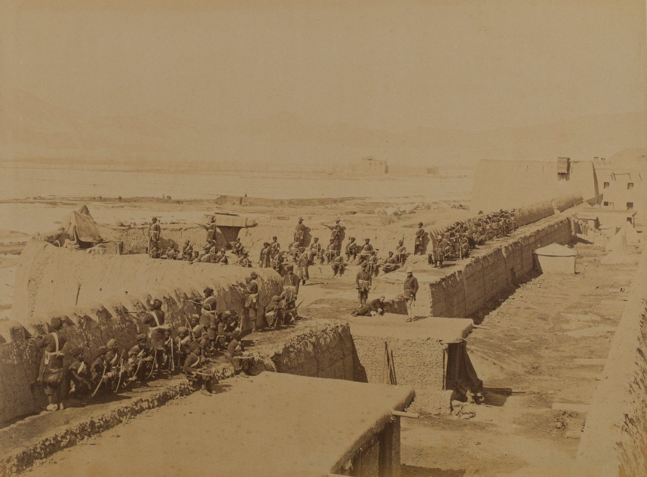 Strongpoint, Kabul 1879 (zdjęcie czarno-białe) autorstwa Unknown photographer
