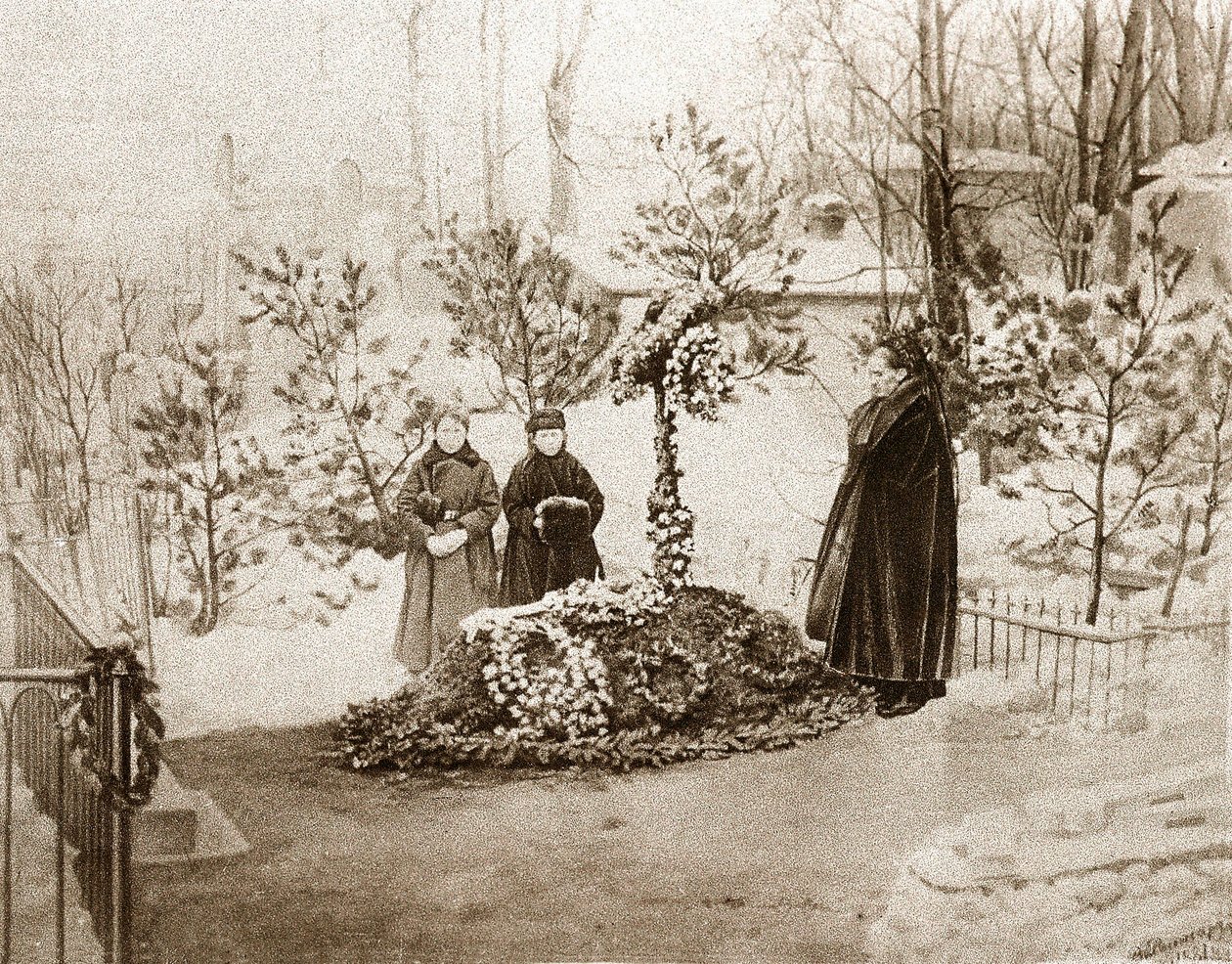 Rodzina rosyjskiego pisarza Fiodora Dostojewskiego (Dostojewski lub Dostojewski autorstwa Unknown photographer
