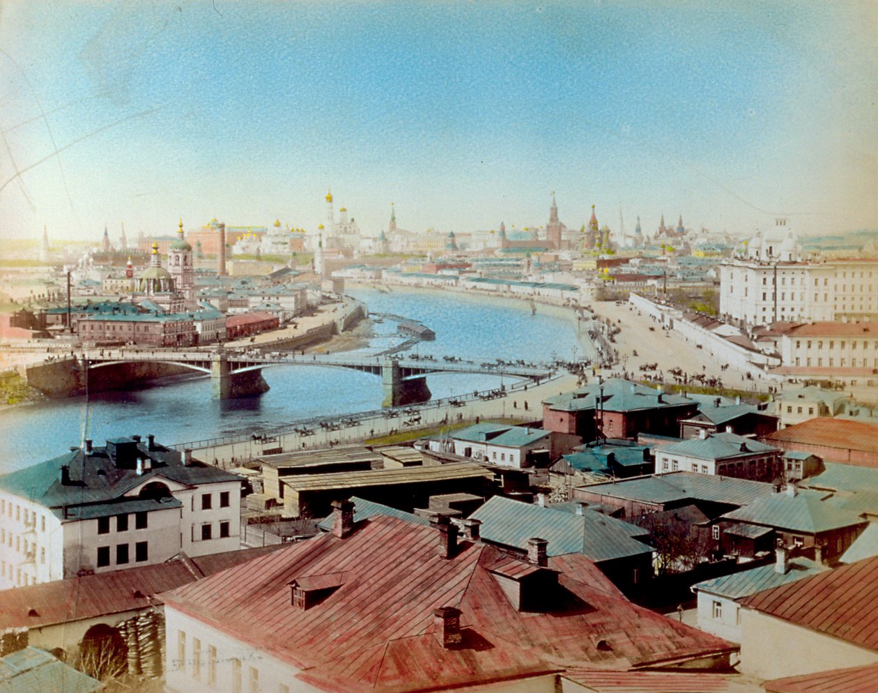 Widok na Moskwę autorstwa Unknown photographer
