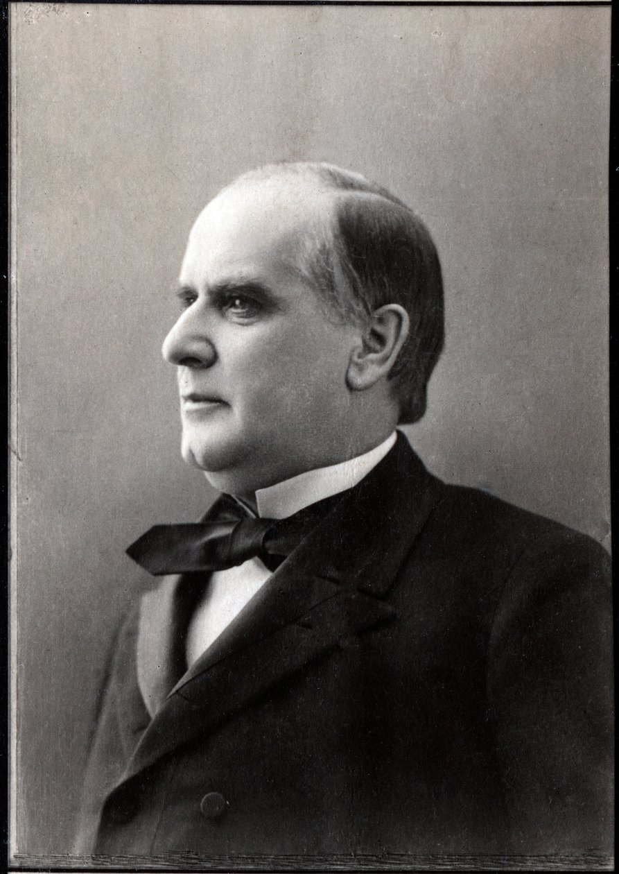 WILLIAM McKinley (1843-1901), 25 prezydent Stanów Zjednoczonych - Portret Williama Mac Kinleya (Mac-Kinley lub McKinley autorstwa Unknown photographer