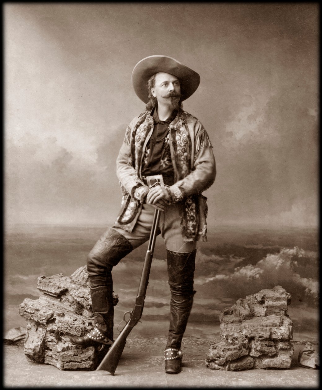 William Frederick Cody - Znany jako Buffalo Bill - Portret Buffalo Billa (1846-1917), Pułkownik William Cody autorstwa Unknown photographer
