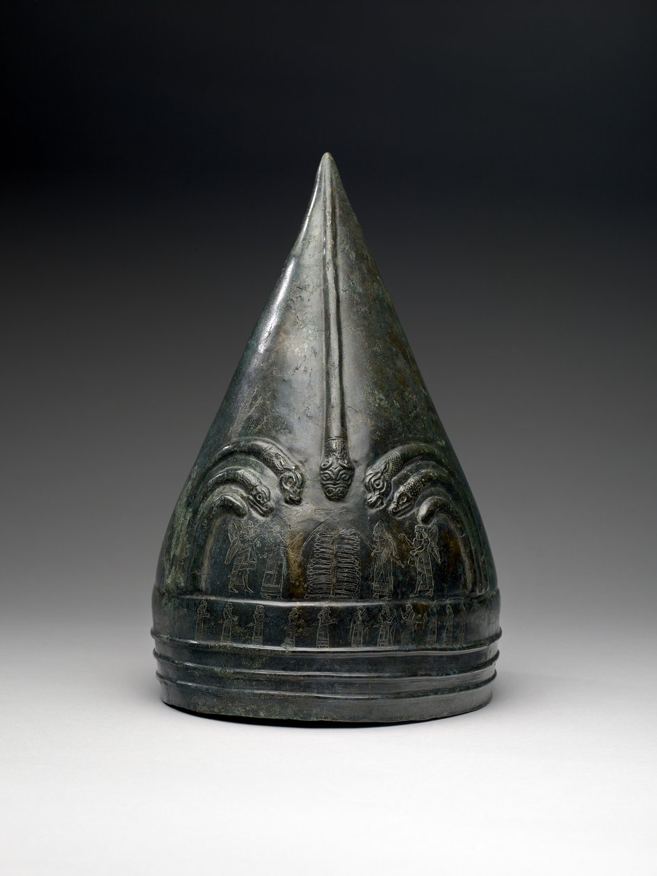 Hełm, 850-700 pne (brąz) autorstwa Urartian