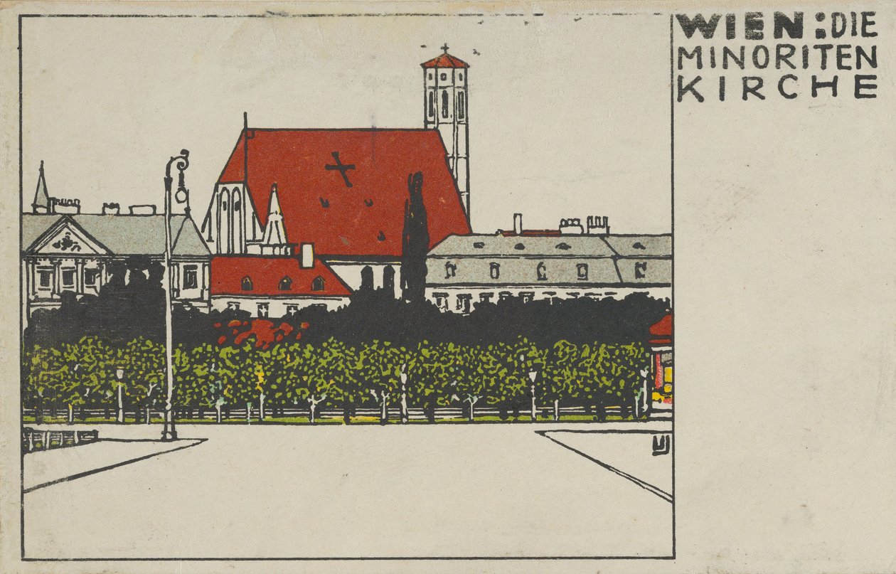 Wiedeń: Kościół Minorytów Wiedeń: Kościół Minorytów, 1908. autorstwa Urban Janke