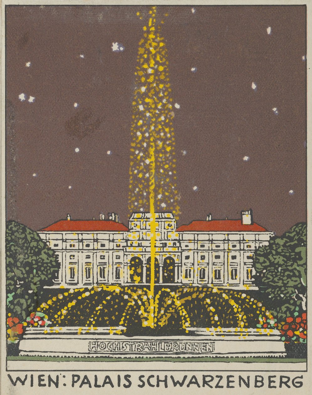 Wiedeń: Pałac Schwarzenberg, 1908. autorstwa Urban Janke.