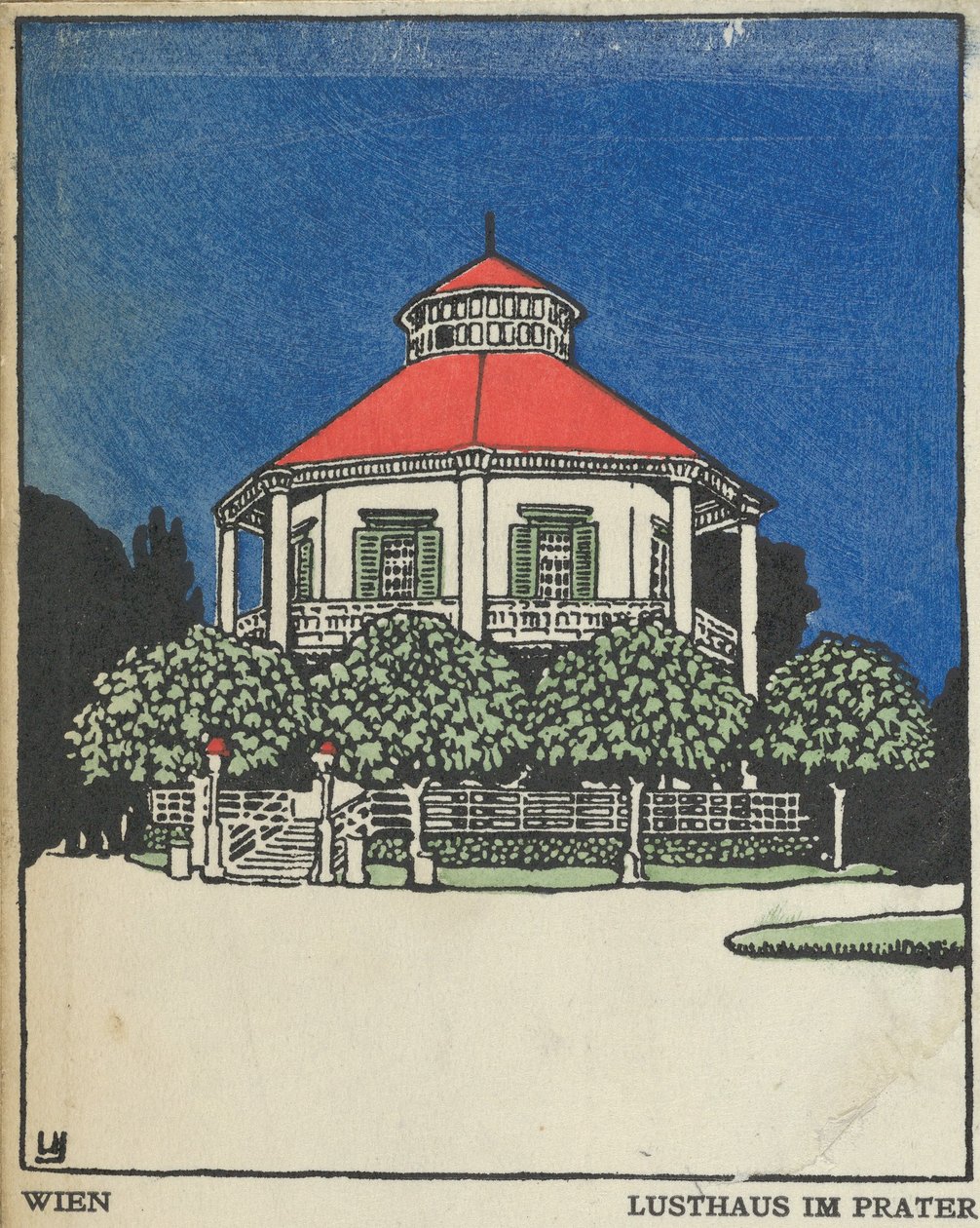 Wiedeń: Pawilon Przyjemności na Praterze Wien: Lusthaus im Prater, 1908., autorstwa Urban Janke