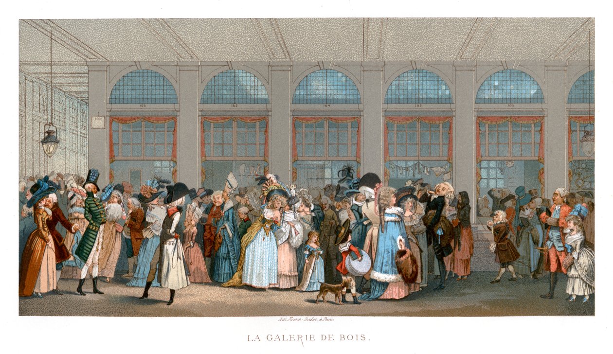 Galerie de Bois, Paryż, 1787, 1885. autorstwa Urrabieta