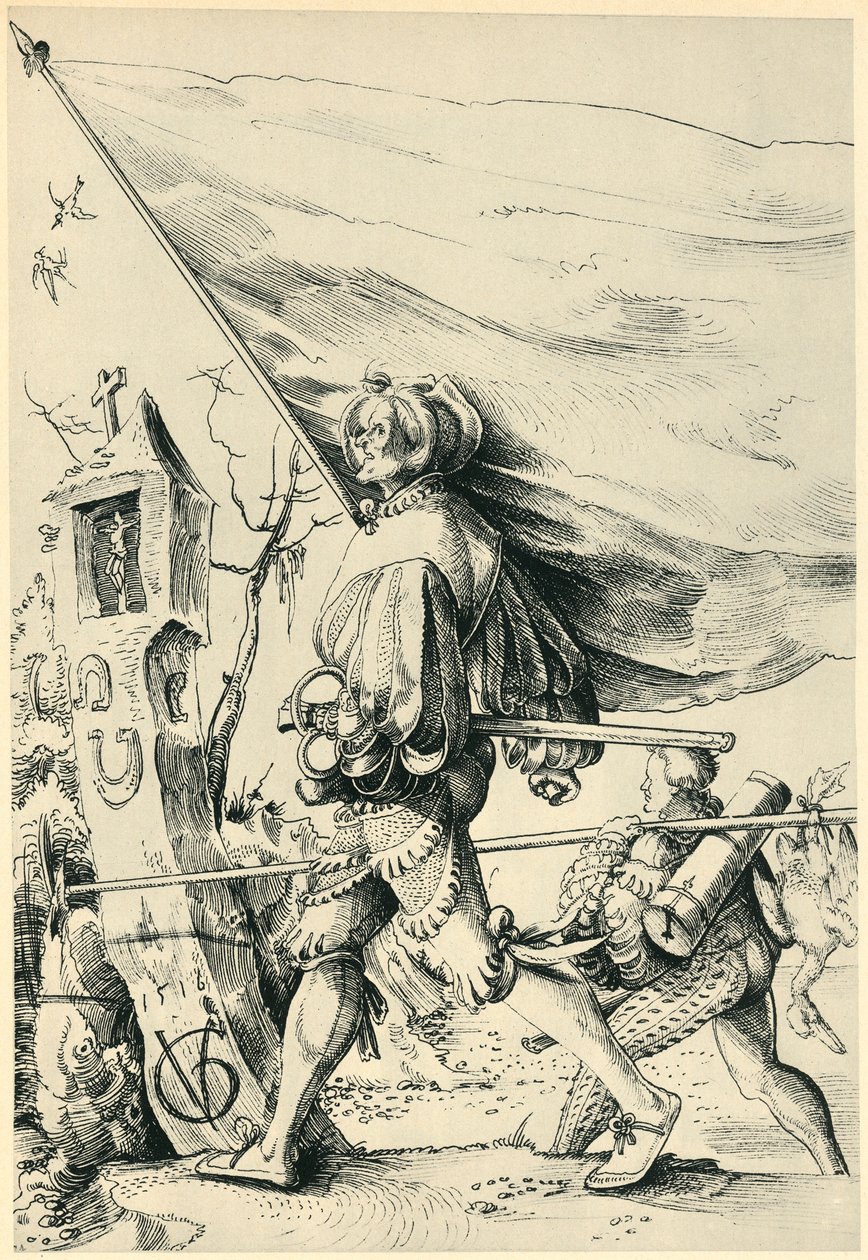 Najemnicy, 1516, 1943. autorstwa Urs Graf